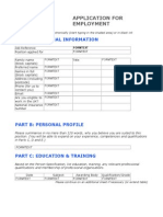 Application Form