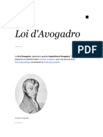 Loi D'avogadro - Wikipédia