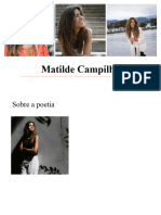 Trabalho Da Poetisa Matilde Campilho - Trabalho de Maria Teresa Catarino
