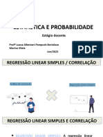 Regressão Linear e Correlação