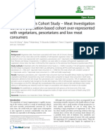 RESEARCH Open Access The Netherlands Cohort Study - Meat Investigation Cohort A Population-Based Cohort Over-Represented With Vegetarians, Pescetarians and Low Meat Consumers