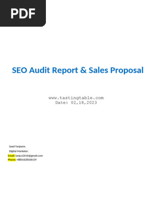 Sales Proposal