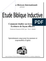 Inductive Bible Study Francais