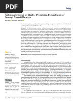 2022 - Preliminary Sizing of Electric-Propulsion Powertrains For Concept Aircraft Designs