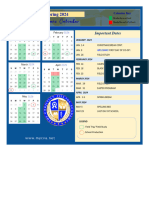 TCVA Spring 2024 Co-Op Calendar