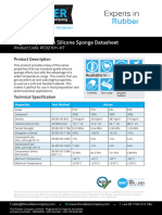 High Temperature Silicone Sponge Data Sheet