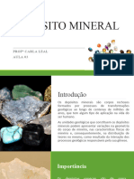 AULA  4 Origem e Classificação de Depósitos minerais