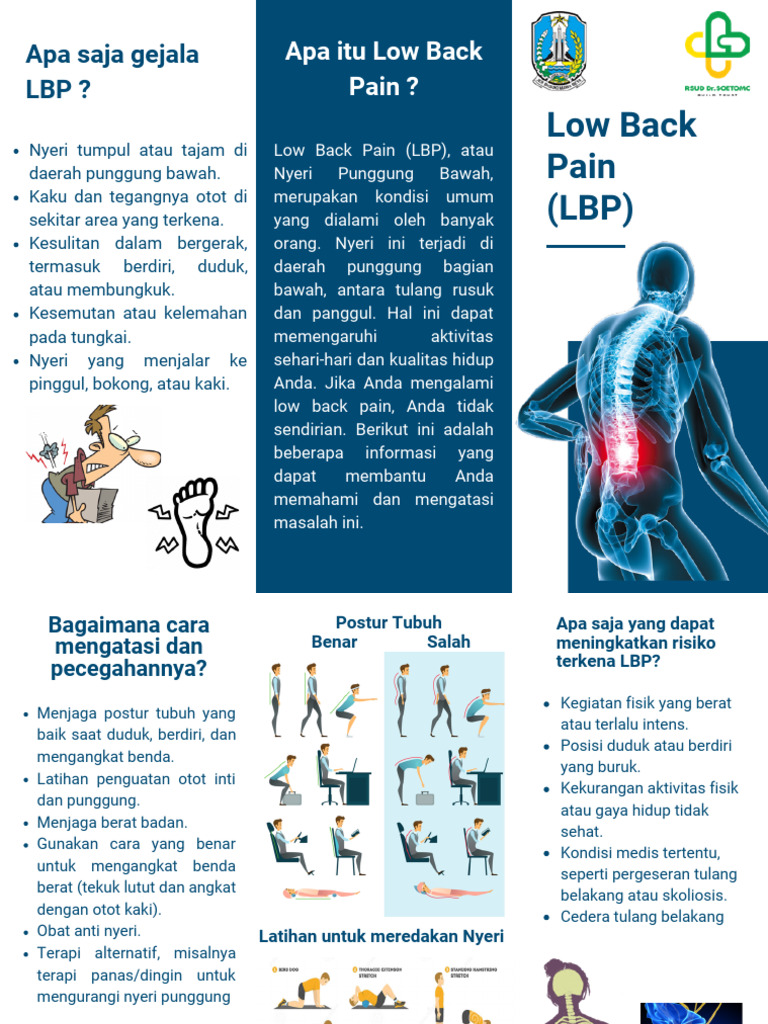 Low Back Pain (LBP) : Apa Saja Gejala LBP ? | PDF