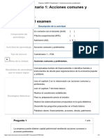 Examen - (AAB01) Cuestionario 1 - Acciones Comunes y Preferentes