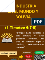 P. de Diapositivas - La Industria en El Mundo y Bolivia