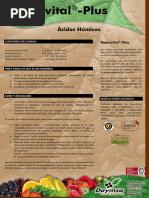 Fertilizante Orgánico: Ácido Húmico 80% | PDF | Suelo | Fertilizante