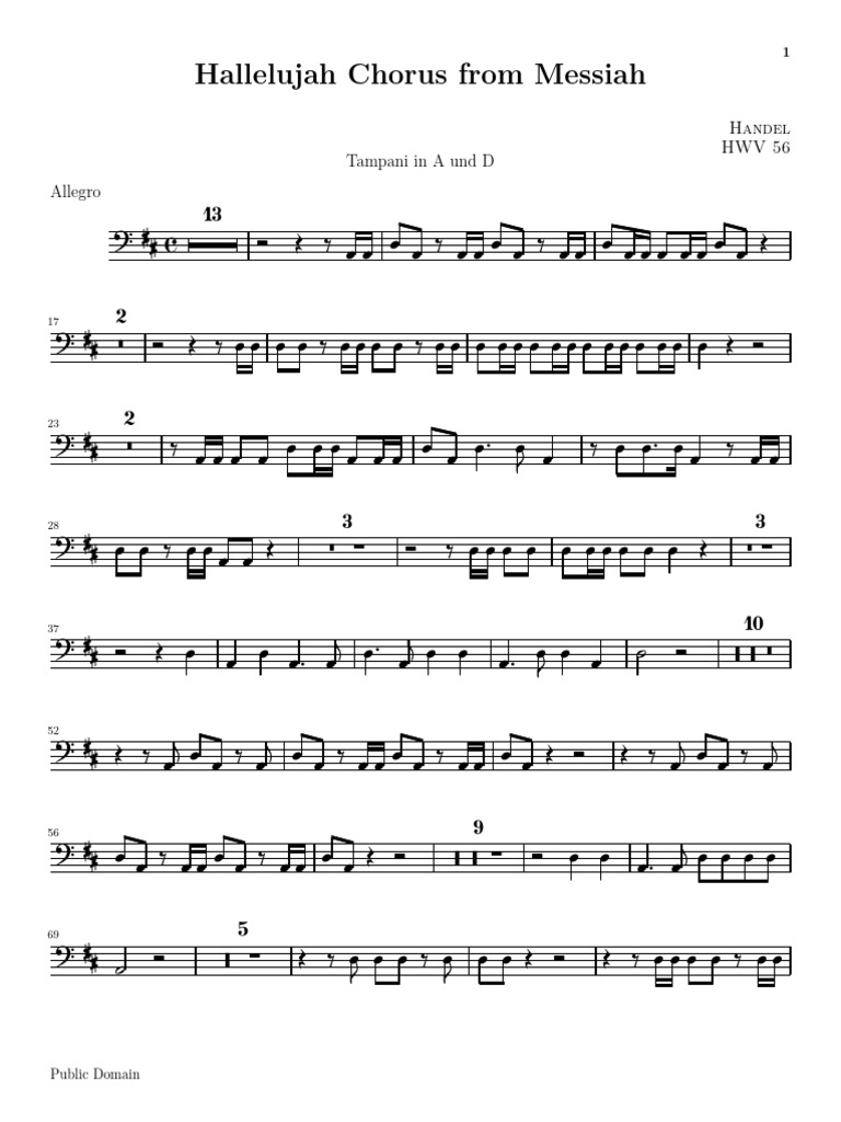 10 Timpani PDF Messiah (Handel) Musical Forms