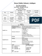 Class 11 Science Syllabus-Timetable-2