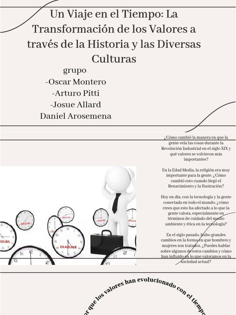 Wepik Un Viaje en El Tiempo La Transformacion de Los Valores A Traves ...