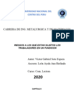 Riesgos A Los Que Estan Sujetos Los Trabajadores en Un Fundicion