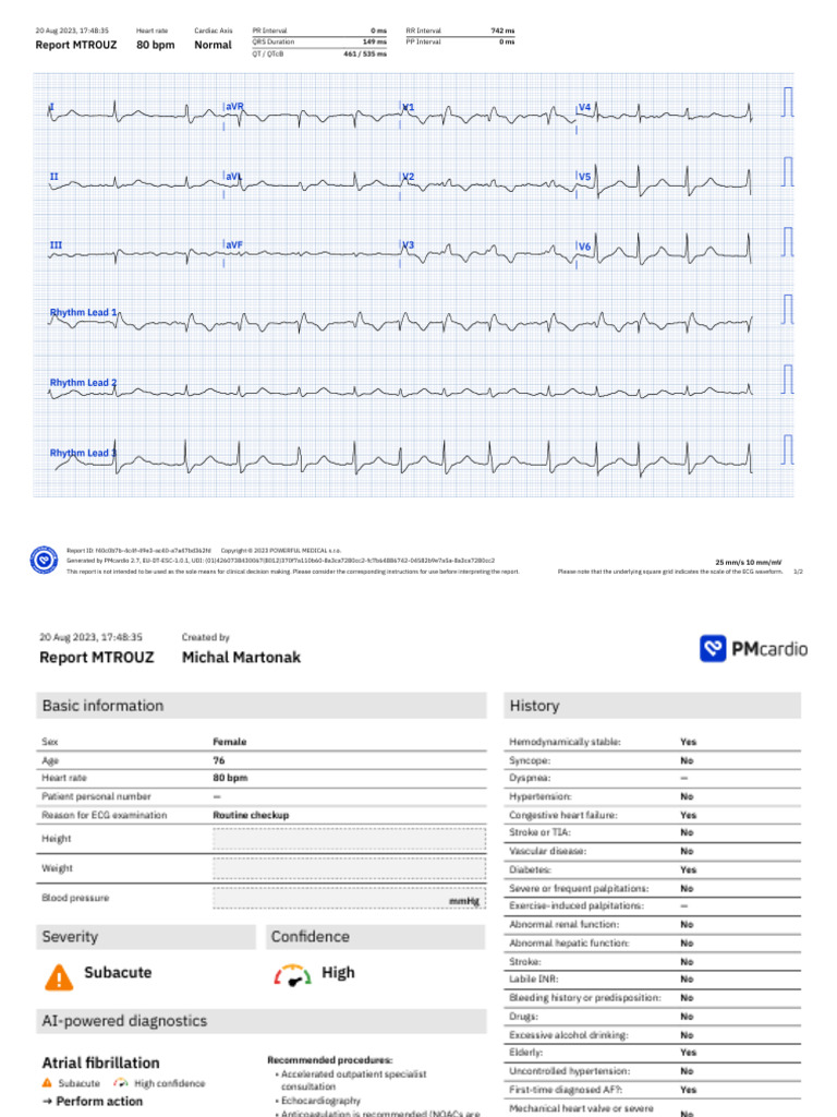 Sample report pmcardio pdf heart human diseases and disorders