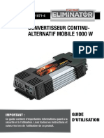 Convertisseur Continu-Alternatif Mobile 1000 W: Modèle #011-1871-4