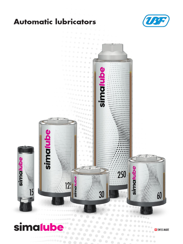 Simalube Automatic Lubricators Overview | PDF | Bearing (Mechanical ...