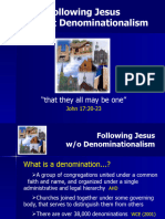 Following Jesus Without Denominationalism