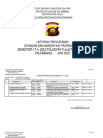 LAP Penyusunan Standar Akreditasi SMT. I 2021 - Polsek Plaju