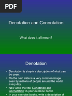 Denotation and Connotation