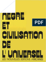 Art Nègre Et Civilisation de L'universel - Cheick Anta Diop