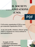 Civil Society Organizations (Cso)
