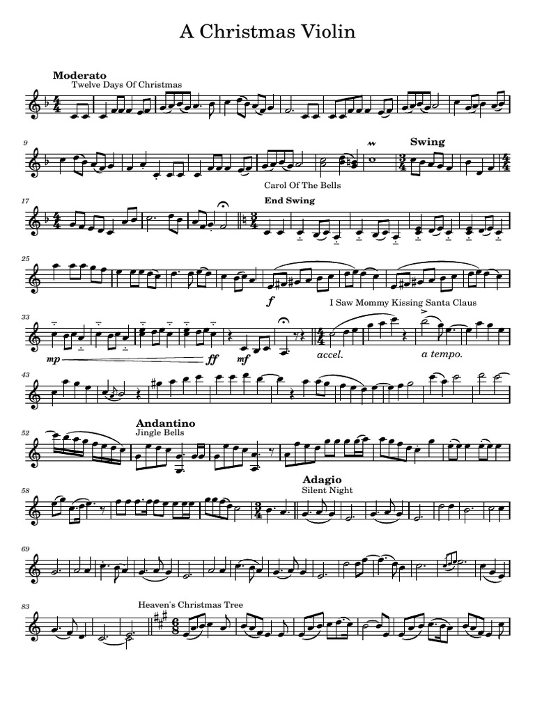 A Christmas Violin | PDF | Musical Forms | Christmas Traditions