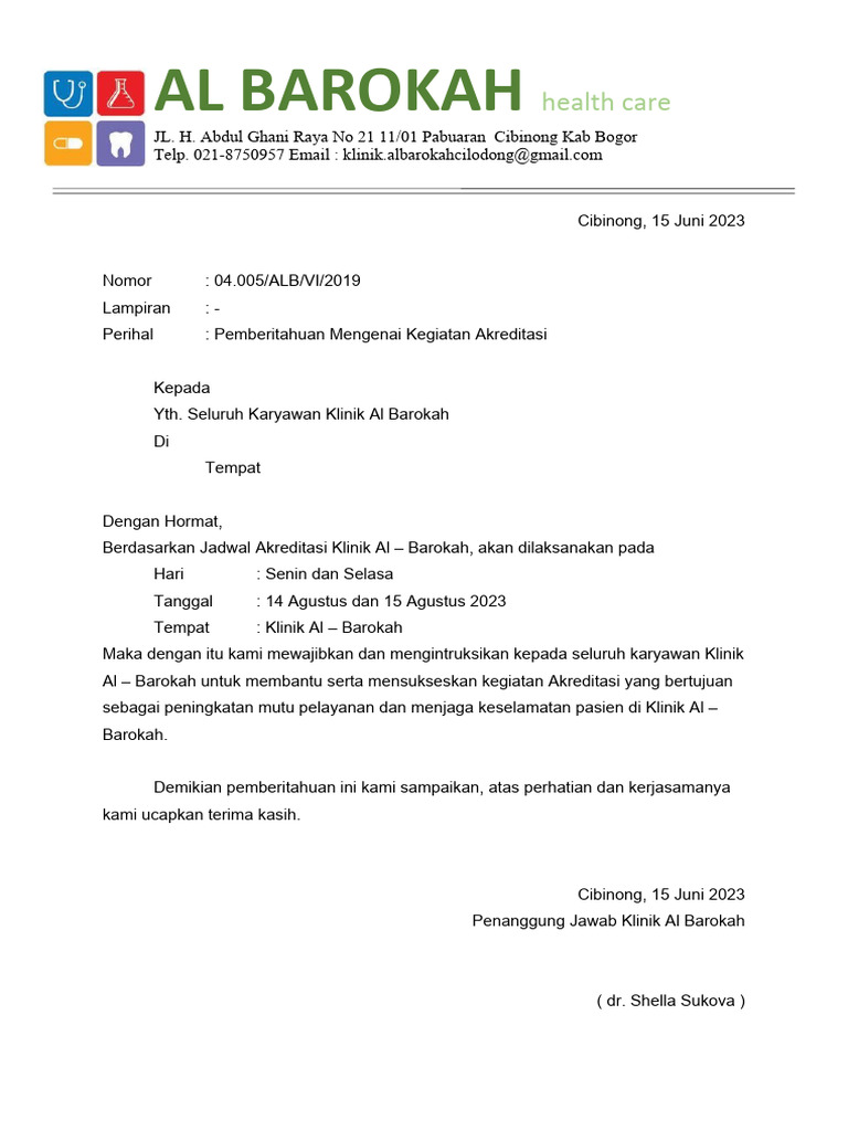 Undangan Klinik | PDF