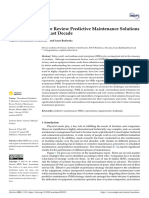 Systematic Literature Review Predictive Maintenance Solutions