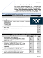 Procurement Polices and Procedures Manual Checklist