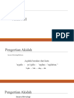 Pengertian Akidah