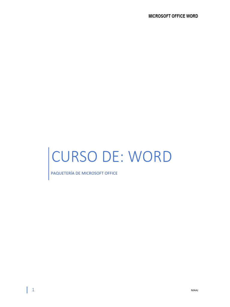 Manual Completo de Word 2016 PDF | PDF | Microsoft Word | Microsoft Excel