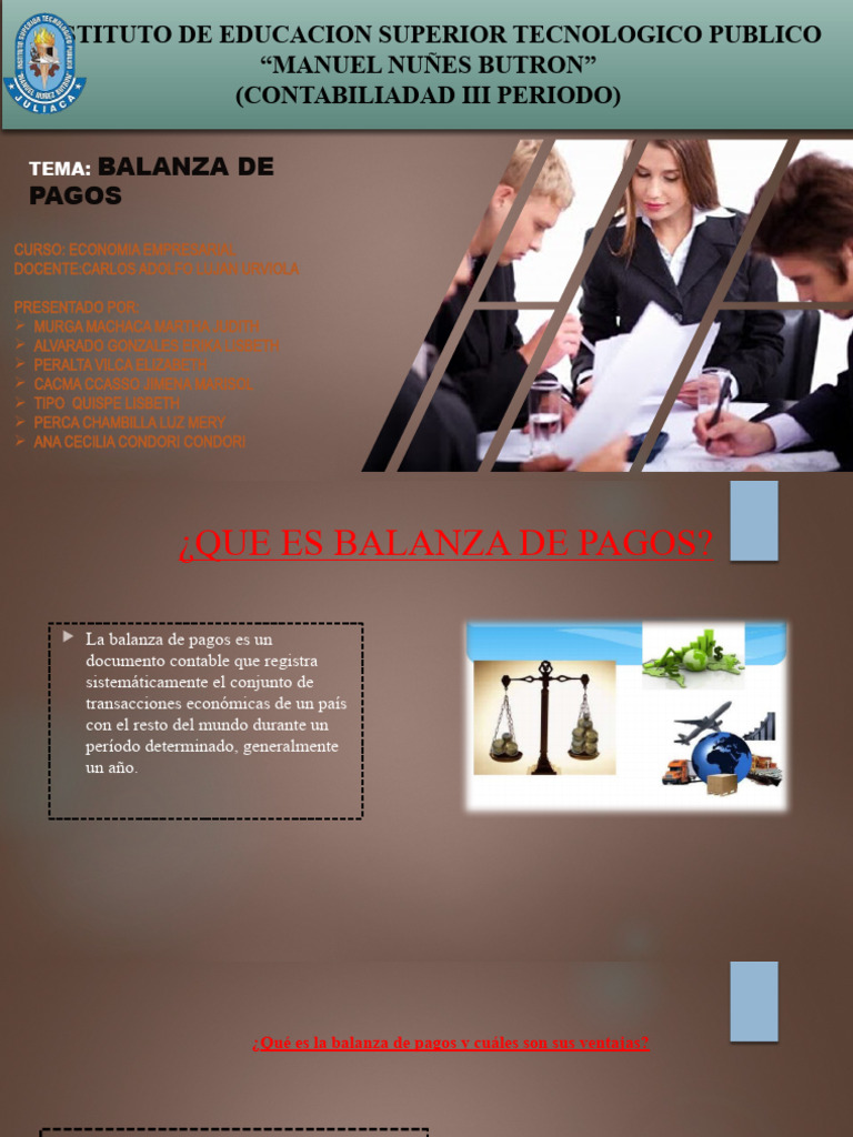 Economía Empresarial: Balanza de Pagos | PDF | Balance de pagos | El ...