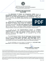 RFQ Procurement of Parts and Supplies For The Repair and Maintenance of Air Conditioning Units Signed
