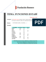 Funciones Estadísticas