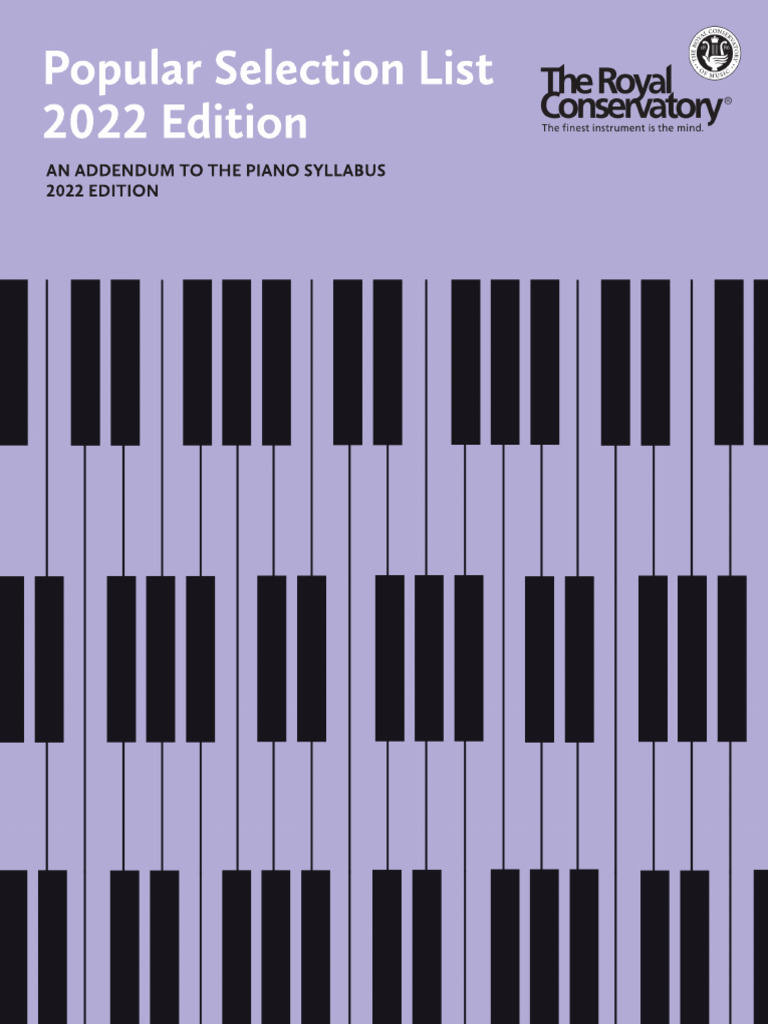 RCM Popular Selection List 2022 | PDF