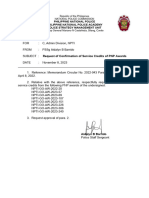 Corrected Request of Confirmation of Service Credits of PNP Awards PSSG AIdalyn Barrido