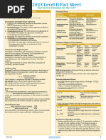 2023 Level II Key Facts and Formula Sheet (KFFS)