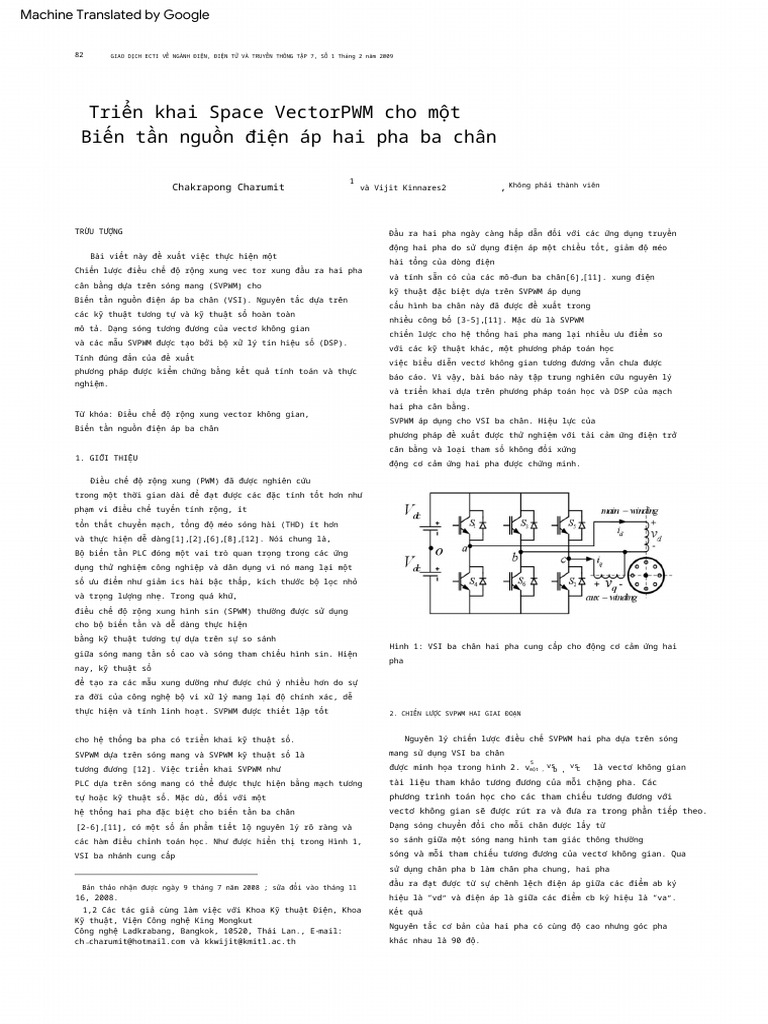 z6TUI-Implementation of Space Vector PWM For A Ok | PDF