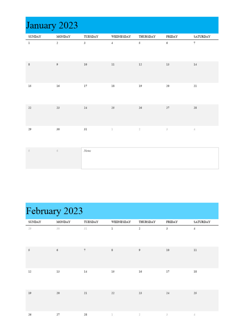 Any year calendar single month per tab pdf