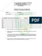 Planilla de Futbol Sala - VI Juegos Comunales