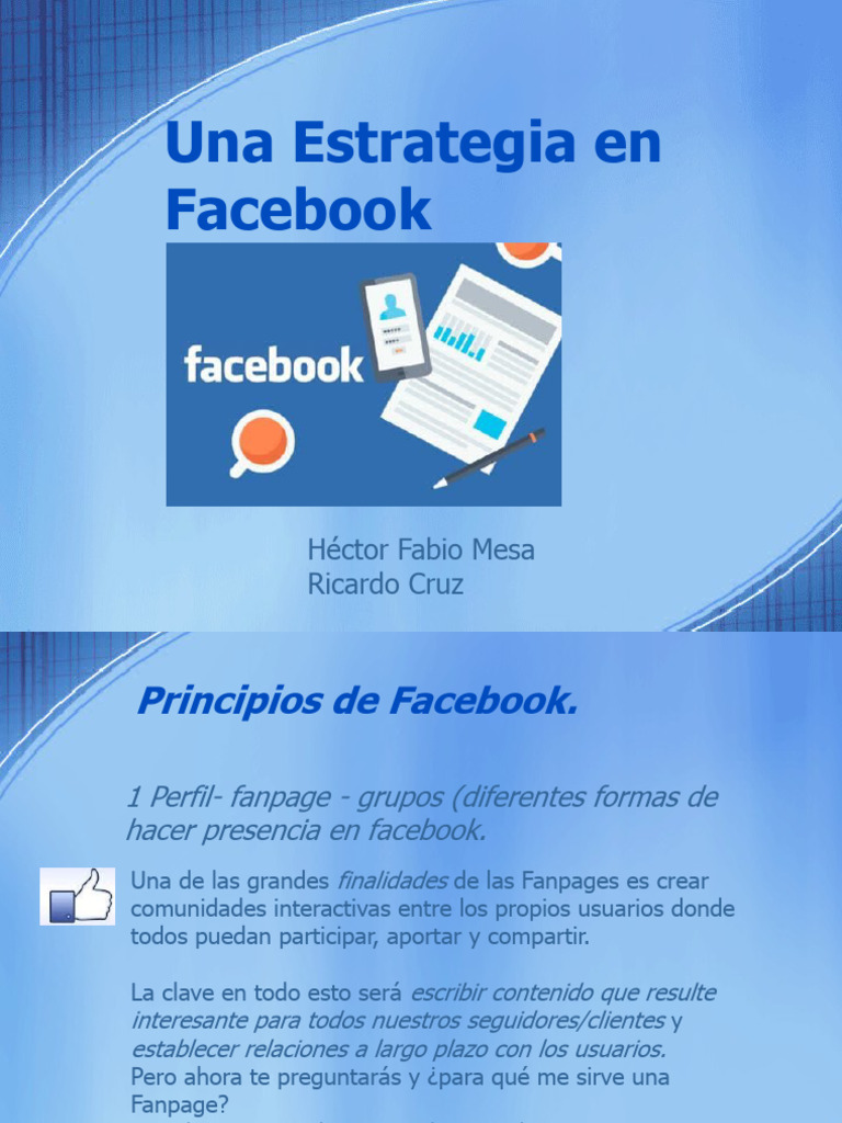 Una Estrategia en Facebook | PDF | Facebook | Marketing
