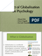Impact of Globalisation On Indian Psyche