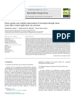 Power Quality and Stability Improvement of Microgrid Through Shunt Active Filter Control Application An Overview