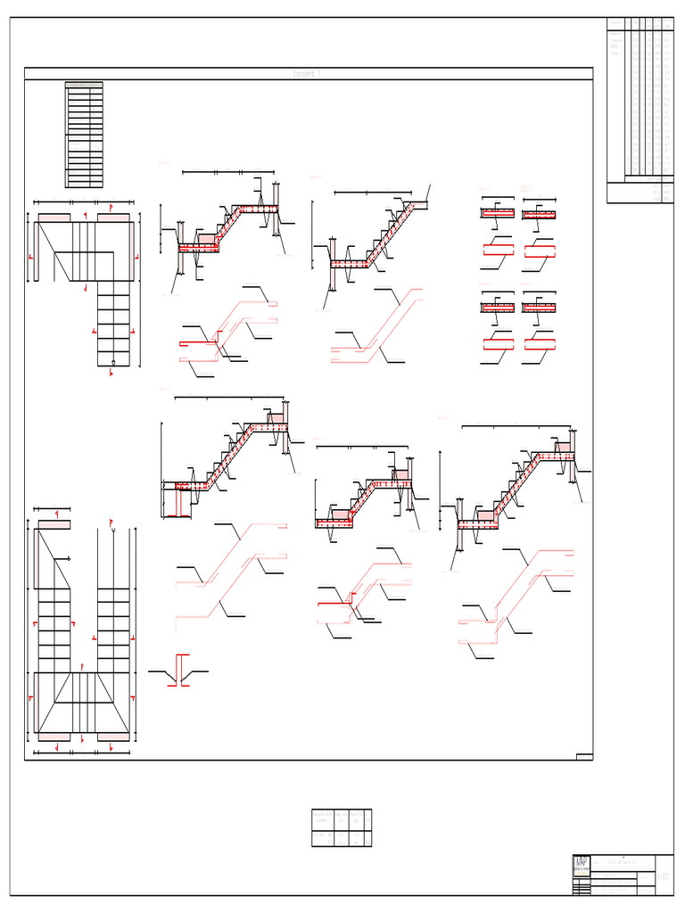 E-E01. Plano Armado Escaleras (Tramo Planta Baja - Sobre Planta Baja ...