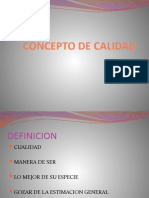 CONCEPTO DE CALIDAD PPT