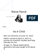 Blaise Pascal: Click To Edit Master Subtitle Style