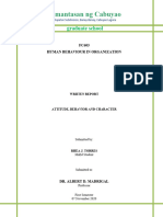 FC603 Written Report On Attitude Behavior - Character - Rhea Torres - 110720 - MAED