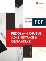 Pedoman Administrasi Dan Organisasi Khusus IMM Malang Raya